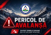 Salvamont avertizează: Pericol de avalanșă în Munții Făgăraș și Bucegi, la altitudini mari