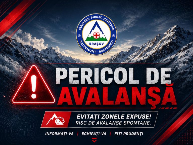 Salvamont avertizează: Pericol de avalanșă în Munții Făgăraș și Bucegi, la altitudini mari