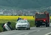Accident rutier pe DN1, între Codlea și Brașov. O mașină a intrat în șanț