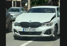 A furat un BMW din curtea unei locuințe din Brașov. Autorul a fost prins la Bușteni după o urmărire ca-n filme