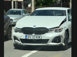 A furat un BMW din curtea unei locuințe din Brașov. Autorul a fost prins la Bușteni după o urmărire ca-n filme
