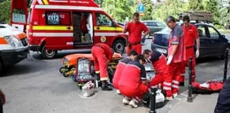 Accident de muncă pe șantierul care modernizează DJ 104D, între Șoarș și Bărcut. Un bărbat a murit, iar altul a fost grav rănit