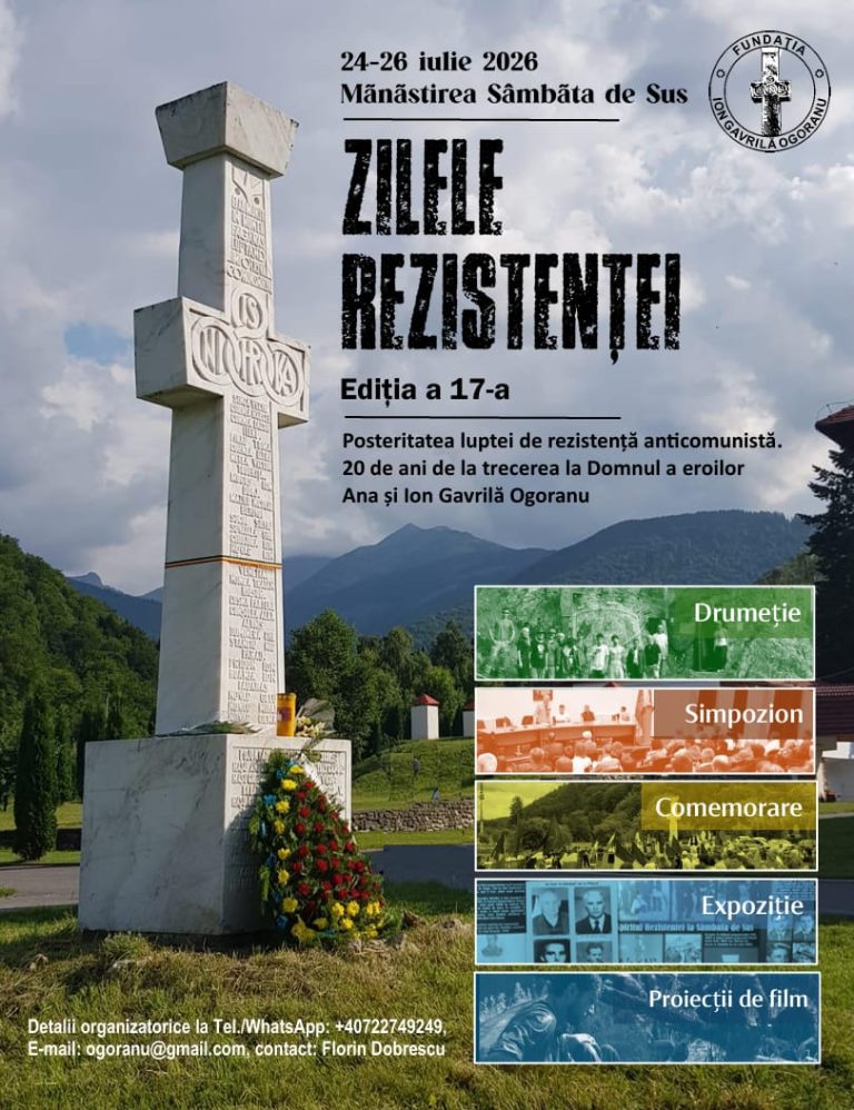 Comemorarea anuală a eroilor anticomuniști, la Mănăstirea Brâncoveanu, 24-26 iulie 2026. Programul manifestării