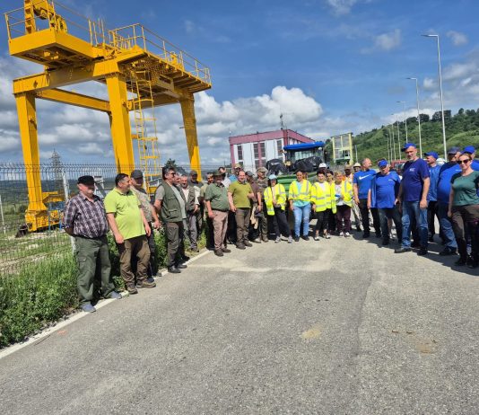 Foto. Acțiune de ecologizare pe râul Olt. S-au strâns 6 mc de deșeuri