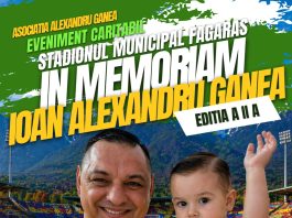 ,,În Memoriam Ioan Alexandru Ganea“, ediția a II-a: meci de fotbal caritabil pe stadionul din Făgăraș duminică, ora 17.00. Pe teren vor evolua mari fotbaliști ai României