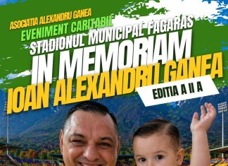 ,,În Memoriam Ioan Alexandru Ganea“, ediția a II-a: meci de fotbal caritabil pe stadionul din Făgăraș duminică, ora 17.00. Pe teren vor evolua mari fotbaliști ai României