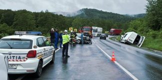 Accident rutier pe DN1, în zona Perșani, soldat cu patru victime