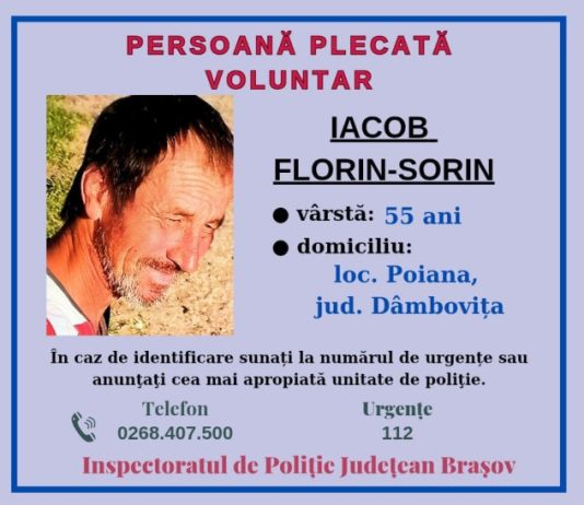 Cioban dispărut de la o stână din județul Brașov. Dacă îl vedeți, sunați la 112