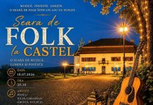 Seară de muzică folk la Castelul Brâncoveanu de la Sâmbăta de Sus. 18 iulie, ora 20.30